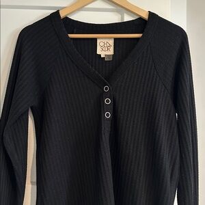 Chaser Brand Black long sleeve top sz S
